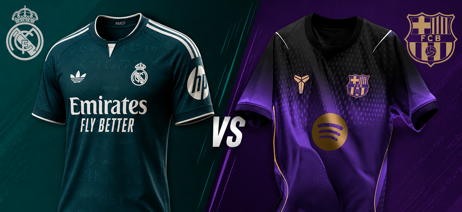 Real Madrid vs Barcelona: New Kits